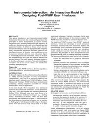 Instrumental Interaction: An Interaction Model for Designing Post-WIMP User Interfaces
