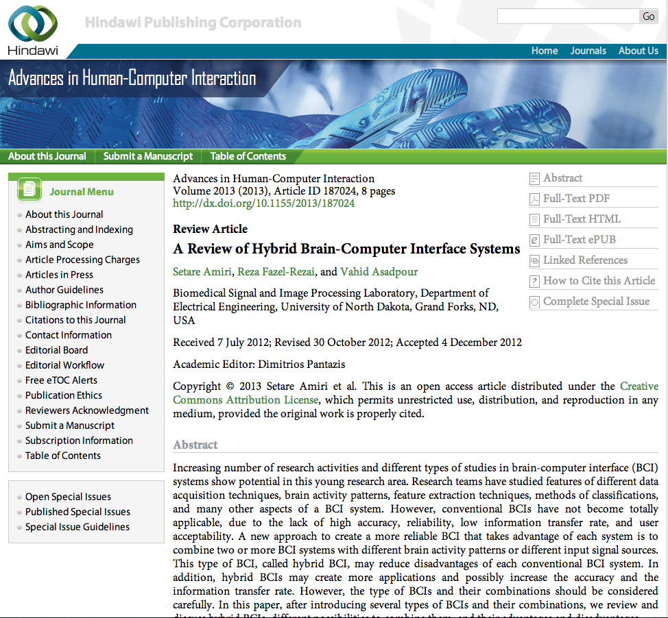 A Review of Hybrid Brain-Computer Interface Systems