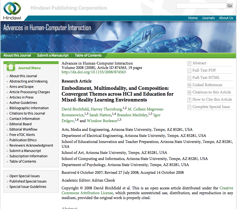 Embodiment, Multimodality, and Composition: Convergent Themes across HCI and Education for Mixed-Reality Learning Environments