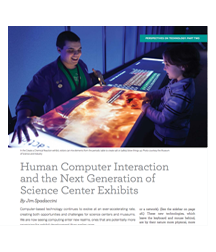Human Computer Interaction and the Next Generation of Science Center Exhibits